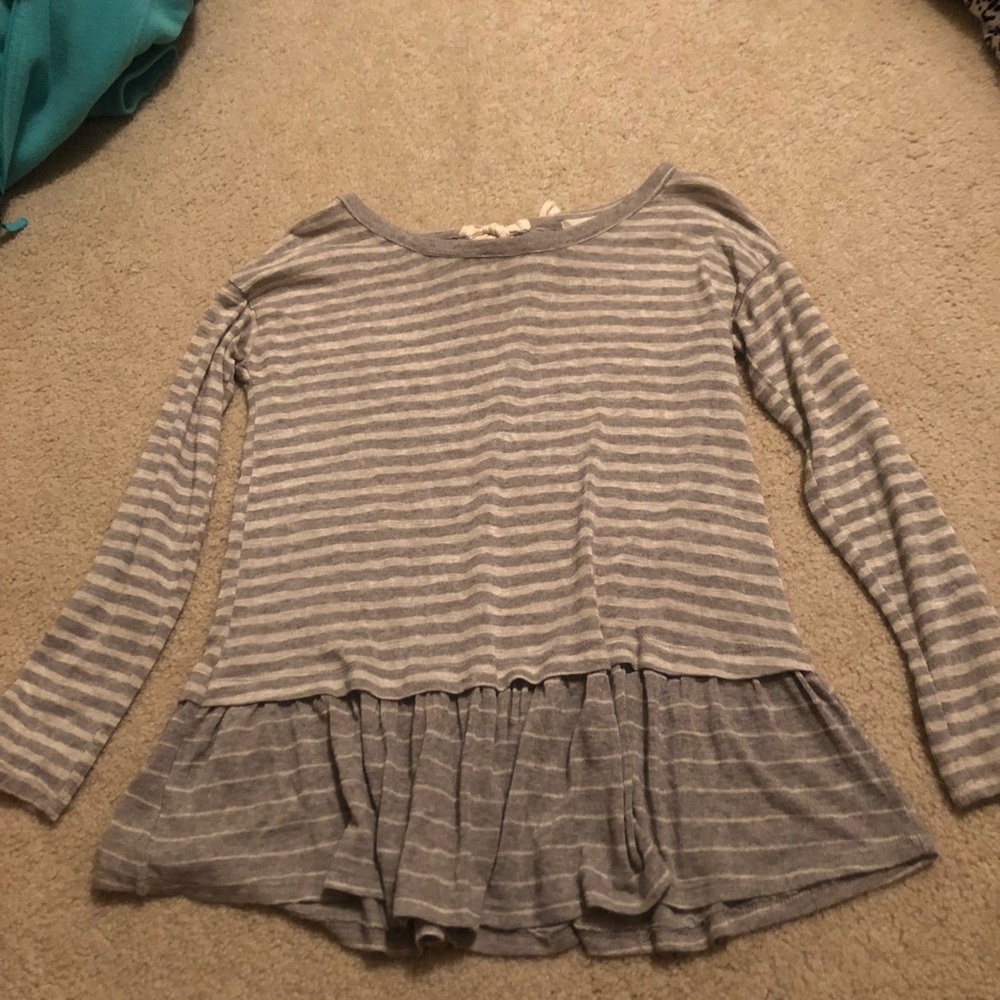 altard state tie back long sleeve top